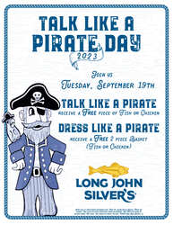 Fish or Chicken at Long John Silver's for Free - SEPT 19th 