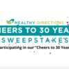 Healthy Directions Cheers to 30 Years Sweepstakes