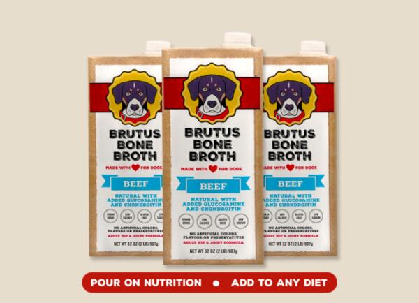 Box of Brutus Bone Broth for Free after Cash Back