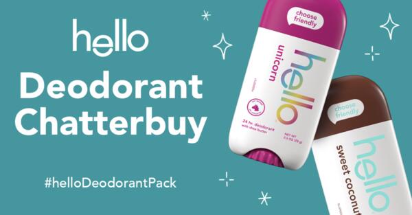Smell Good, Feel Good – Free Hello Deodorant Kit!