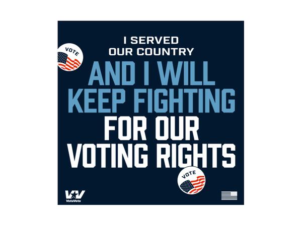 VoteVets Voting Rights Sticker for Free