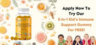 5-in-1 Kid's Immune Support Gummies for FREE!