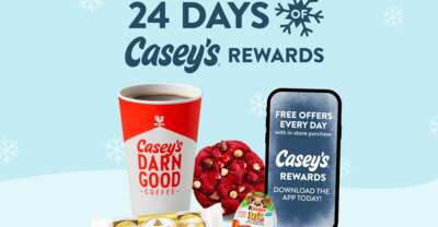 Unwrap a New Freebie Every Day with 24 Days of Casey’s Rewards!