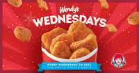 FREE 6 Piece Nuggets at Wendy's Every Wednesday