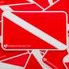 Scuba Dive Flag Sticker for Free