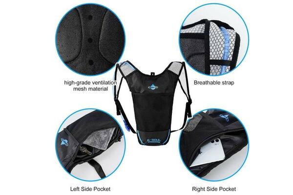 2-Pack Hydration Backpack with 2L Water Bladder for ONLY $14.99+FREE shipping