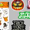 Boo! Free Halloween Sticker Pack from Sticker Mule