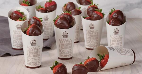 Congrats & Thanks! FREE Chocolate Fruit Cone for Teachers & Grads