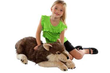 30″ Wild Republic Jumbo Wolf Plush for ONLY $23.40 