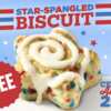 Enjoy a FREE Star-Spangled Biscuit at Hardee's