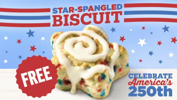 Enjoy a FREE Star-Spangled Biscuit at Hardee's