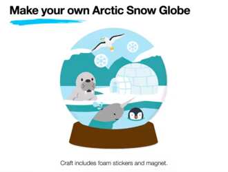 REMINDER: Build Your Own Arctic Snow Globe Craft Kit for Free at JCPenney - JAN 13TH