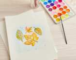Watercolor Leaf Art Craft Event for FREE at Michaels