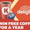 Free Coffee for a Year! Win a $400 Circle K Gift Card
