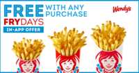 Get FREE Fries Every Friday at Wendy's!