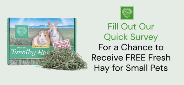 Pamper Your Pets: FREE 12 lb Timothy Hay