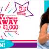 Giving Back Pays Off: $10K to Charities + $1K Grand Prize!