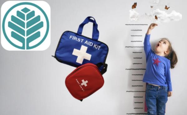 Choose Your FREE Gift: Kids Growth Chart or First Aid Kit