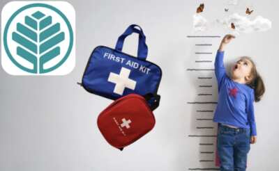 Choose Your FREE Gift: Kids Growth Chart or First Aid Kit