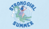 Free Strong Girl Summer Stickers