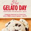 Scoop of Gelato for Free at Your Pie