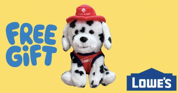 Limited Time: FREE Fire Safety Dalmatian Plush Giveaway at Lowe’s!