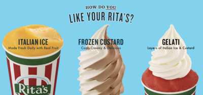 Buy One, Get One FREE at Rita’s Every Wednesday Starting Sept 17!