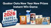New Year, New Wins! Quaker Oats Instant Win Game