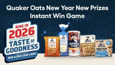 New Year, New Wins! Quaker Oats Instant Win Game