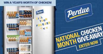 10 Winners Will Feast FREE on Perdue Chicken for a Year!
