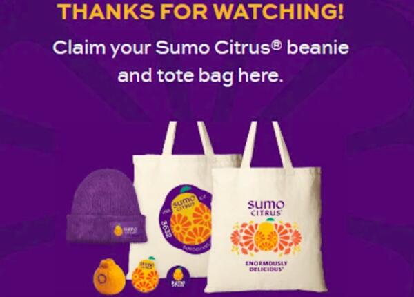 Sumo Citrus Beanie & Tote Bag for Free