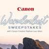 The Canon Wanderlust Sweepstakes
