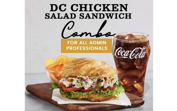 April 23: FREE DC Chicken Sandwich Combo at Corner Bakery