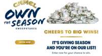 Win Exclusive Prizes in the Camel Own The Season Sweepstakes!