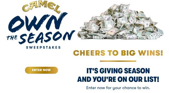 Win Exclusive Prizes in the Camel Own The Season Sweepstakes!