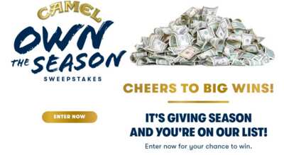 Win Exclusive Prizes in the Camel Own The Season Sweepstakes!
