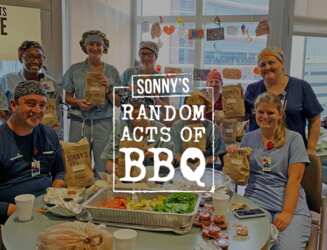 Sonny's BBQ Pork Sandwich, Sidekick & Soft Drink for Free for Nurses