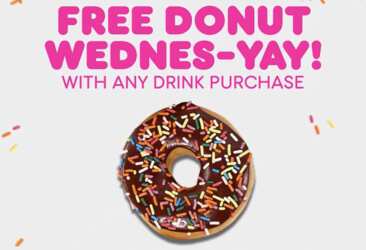 Free Donut from Dunkin on Wednesdays