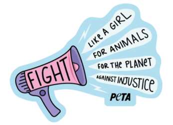 PETA Women’s History Month Sticker for Free