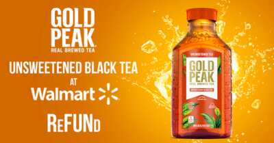 Sip Free Gold Peak Unsweetened Black Tea with Ripple Street!