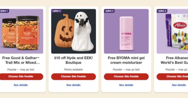 Target Circle 360 Perks: FREE Trail Mix, BYOMA Mini & More!