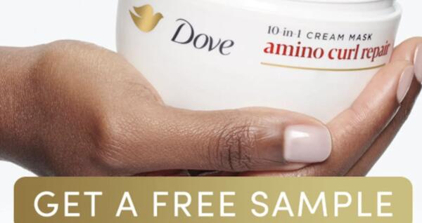 Nourish Your Curls – FREE Dove Amino Repair Mask Sample
