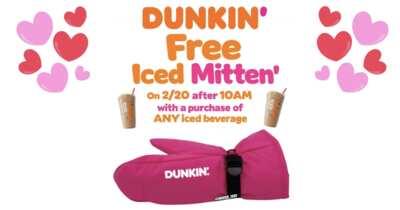 Sip & Stay Cozy – Free Iced Coffee Mitten on Feb 20