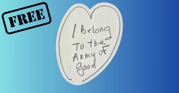 Display Your Values – FREE Army of Good Magnet!