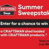 CRAFTSMAN Days Summer Sweepstakes 