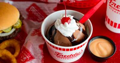 Mini Chocolate Custard Dish at Freddy's for FREE!