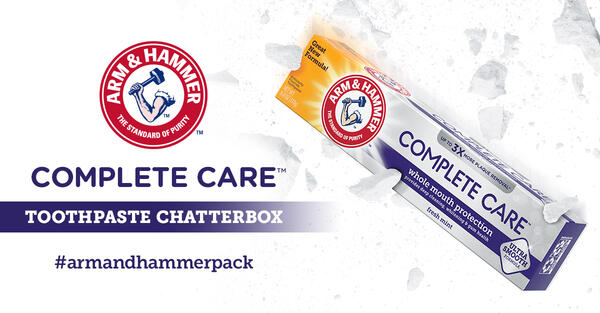 Free Arm & Hammer Complete Care Toothpaste Chatterbox Kit