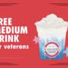 Celebrate Veteran’s Day – Free Drink for Our Heroes at Scooter’s