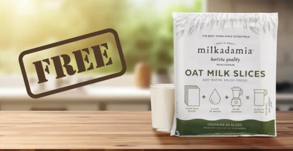 Plant-Based Treat: FREE Milkadamia Oat Milk Slices