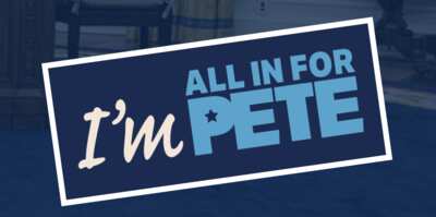 Show Support: FREE “I’m All In for Pete” Sticker